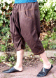 Pantalon Serwal confort en gabardine de coton pour homme - Taille S - Coloris Marron chocolat