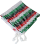 Grand foulard palestinien (Echarpe tissee de qualite superieure aux couleur de la Palestine)