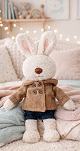 Peluche/Doudou Lapin Ali + Livre "J’apprends ma religion avec la famille Arnoube" Peluche/Doudou Lapin Ali + Livre "J’apprends ma religion avec la famille Arnoube"