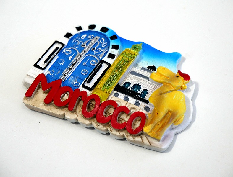 Magnet / Aimant de réfrigérateur artisanal - Souvenir du Maroc en