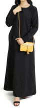 Robe longue a manches longues sobre et chic pour femme (Plusieurs couleurs disponibles)