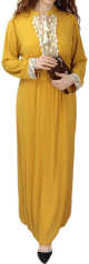 Robe fluide pour femme avec strass et pompons (Plusieurs couleurs disponibles)