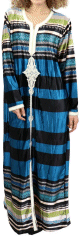 Robe longue a rayures multicolores (Plusieurs couleurs disponibles)