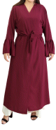 Kimono avec manches evasees - Couleur Bordeaux