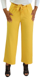 Pantalon elastique avec ceinture - Couleur Jaune