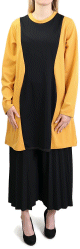 Tunique longue bi-color Jaune et Noir