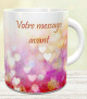 Mug original coeurs - Tasse cadeau avec message personnalise (pour femme ou couple)