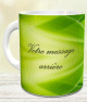 Mug Cadeau personnalisable - Tasse avec message personnalise (Vert)