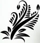 Grand sticker mural de motif vegetal decoratif (Plante)