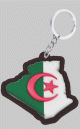 Porte cle Algerie (Carte geographique algerienne avec drapeau algerien a l'interieur)