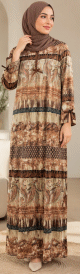 Robe longue de maison en velours AMIRA Robe longue de maison en velours AMIRA