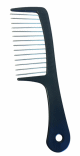 Peigne Afro à Dents Métalliques Espacées (Noir) Peigne Afro à Dents Métalliques Espacées (Noir)