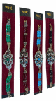 Bracelet oriental vintage à perles colorées et médaillon ornemental Bracelet oriental vintage à perles colorées et médaillon ornemental