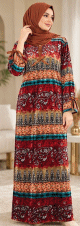 Robe longue AMAYA en velours fin pour la maison Robe longue AMAYA en velours fin pour la maison