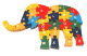 Puzzle en bois elephant alphabet francais + les nombres