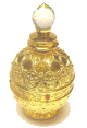 Parfum concentre Musc d'Or "Aicha" (10 ml) - Pour femmes Dans une jolie bouteille sous forme de Boule doree